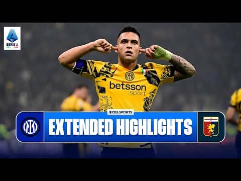 Inter vs. Genoa: Extended Highlights | Serie A | CBS Sports Golazo