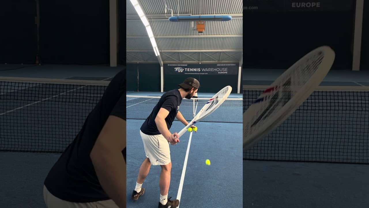 Shooting VS Result ✨ #tecnifibre #ezone
