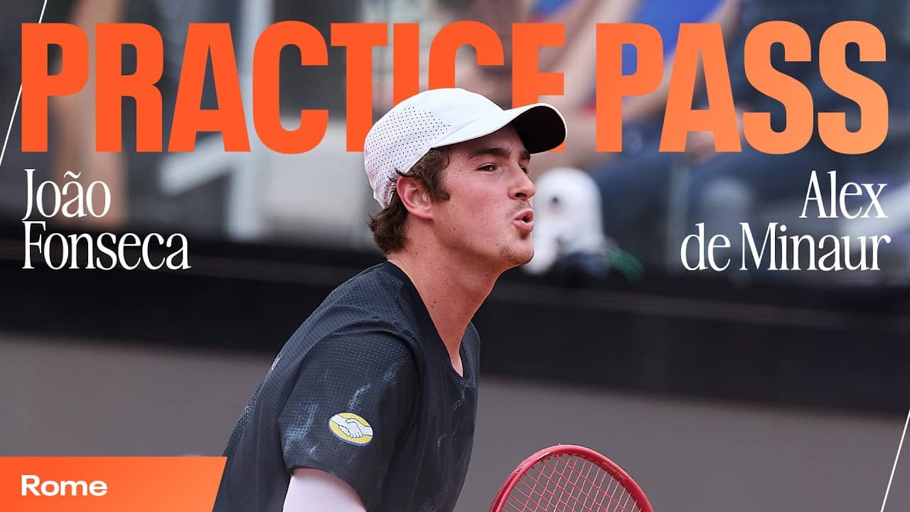 Practice Highlights 🎾 João Fonseca vs. Alex de Minaur from Rome