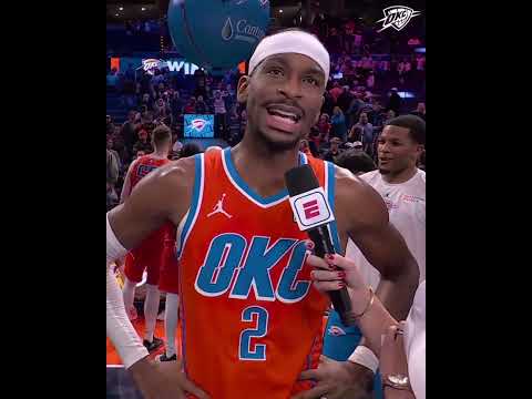 Never let up 😤 Hear from Shai following tonight’s NBA Cup W 🎙️