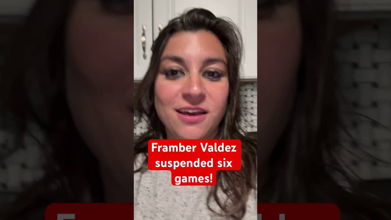 Framber Valdez has been suspended for six games and fined for intentionally hitting Trevor Story