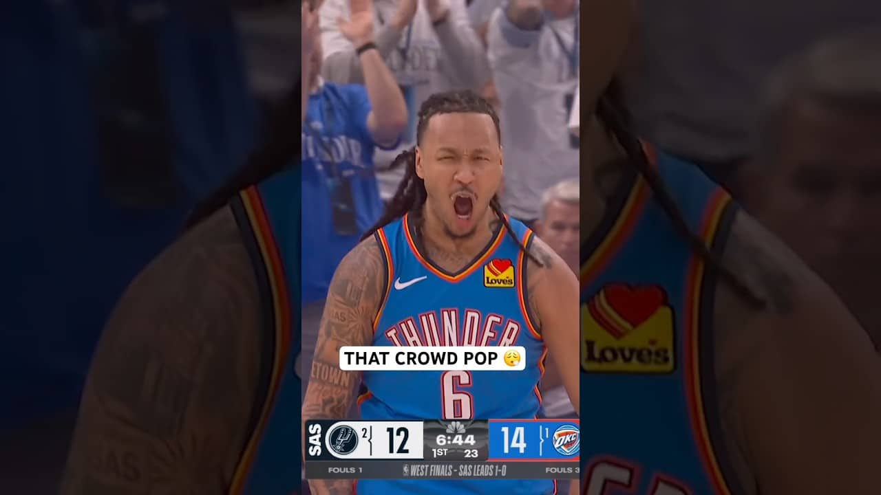 The Thunder playoff crowd never disappoints 🔥
