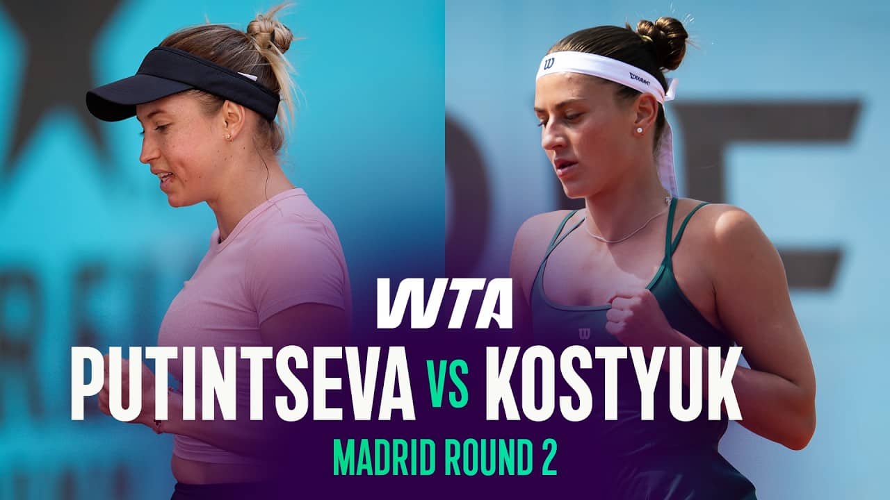 Yulia Putintseva vs. Marta Kostyuk | 2026 Madrid Round 2 | WTA Match Highlights