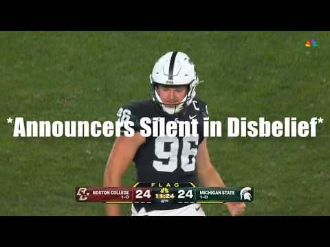 Not Even The Announcers Could Believe This Punting Performance...