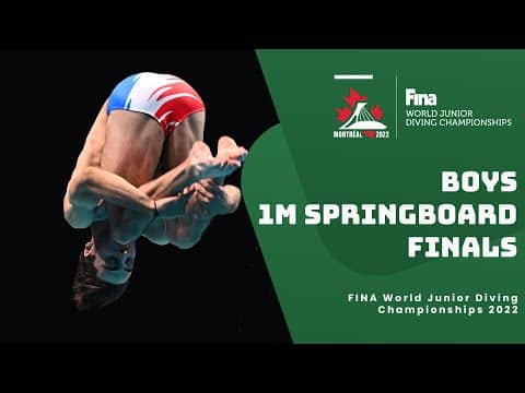 LIVE Finals: Boys 16-18 | 1m Springboard Diving | World Junior Champs 2022