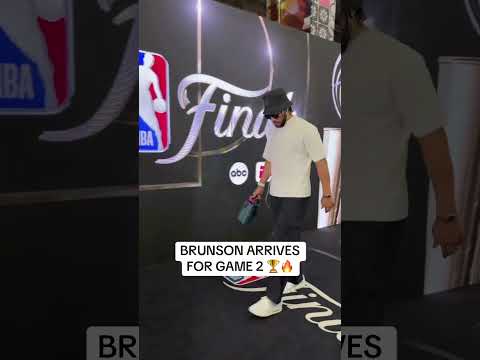 Jalen Brunson is in the house for Game 2 of the NBA Finals