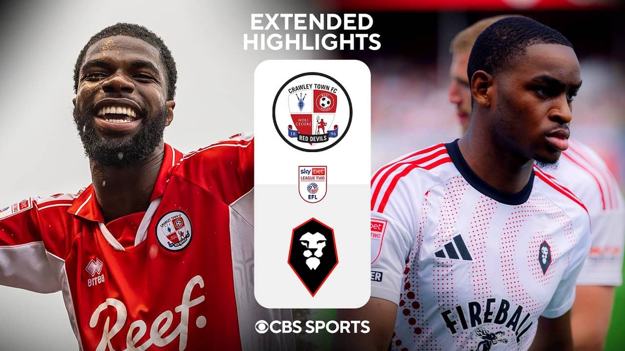 Crawley Town vs. Salford City: Extended Highlights | EFL League Two | CBS Sports Golazo
