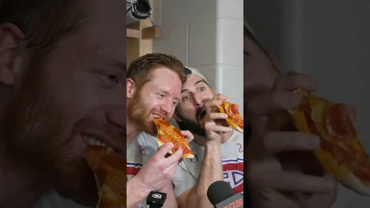 Phillip Danault's playoff pizza parties are back! #NHL #Shorts