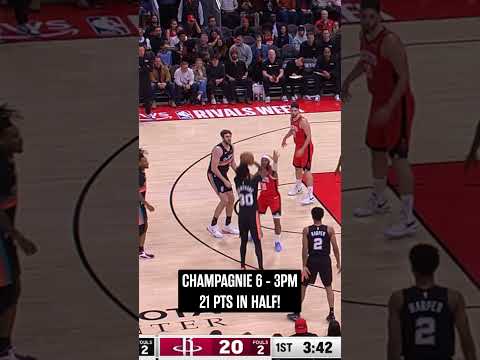 Six triples. 21 points. Julian Champagnie. 📺 NBC & Peacock #spurs #nba #julianchampagnie