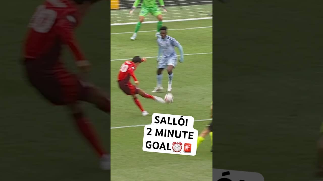 Dániel Sallói only needed two minutes to put @TorontoFC up!⚽️