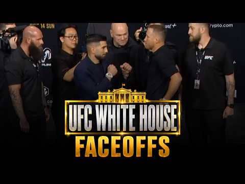 UFC White House Faceoffs: Topuria vs. Gaethje, Pereira vs. Gane | MMA Fighting