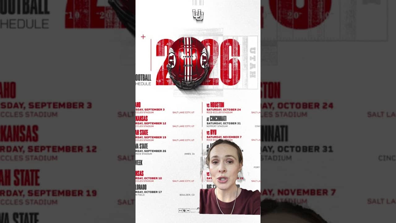 2026 Schedule is Here!!! #utahfootball #goutes #big12football #big12 #collegefootball #cfp