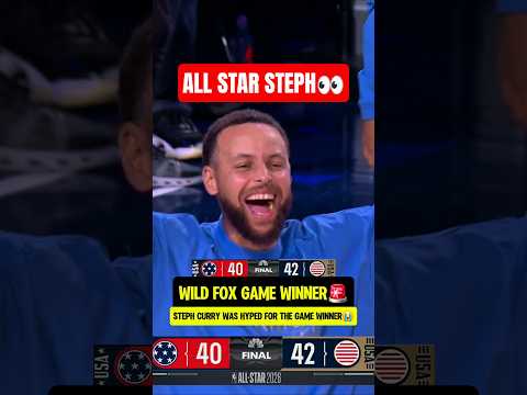 Steph was HYPED for Fox Game Winner👀