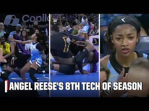 Angel Reese T'd up for contact to Aaliyah Edwards' face | WNBA on ESPN