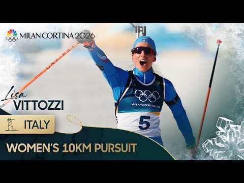 Lisa Vittozzi delivers Winter Olympic biathlon history for Italy with pursuit gold | NBC Sports