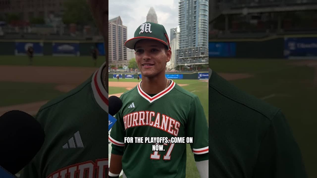 Fabio Peralta is saving all his Home Runs for the postseason 👏 #miamihurricanes #collegebaseball