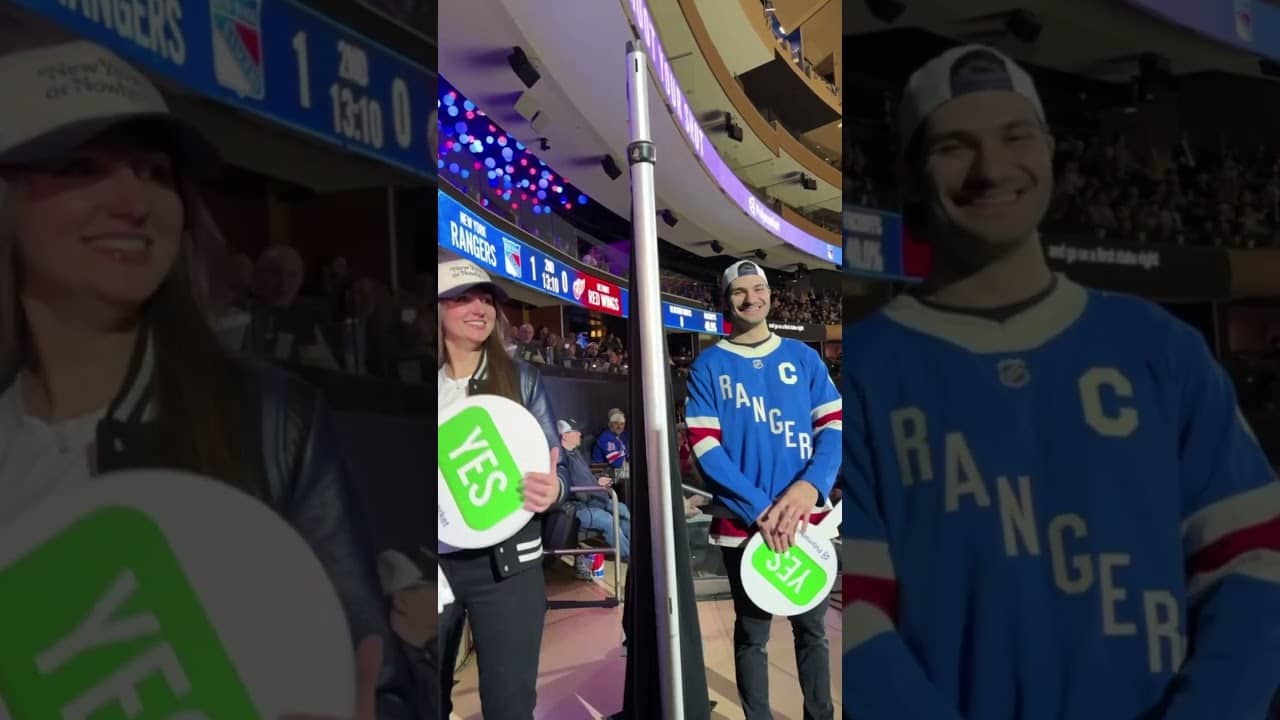 It’s a match 🫶 #nyr #hockey #polymarket #date