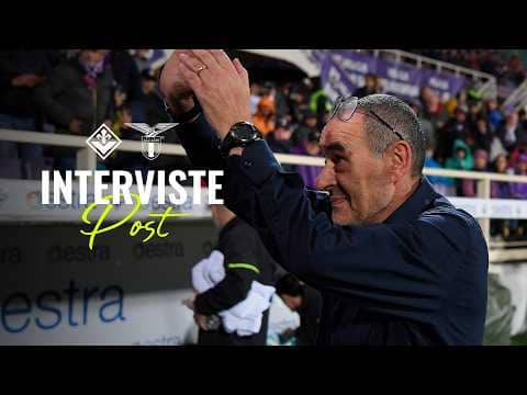 🗣️ LE INTERVISTE A MISTER SARRI E LAZZARI | FIORENTINA-LAZIO 1-0