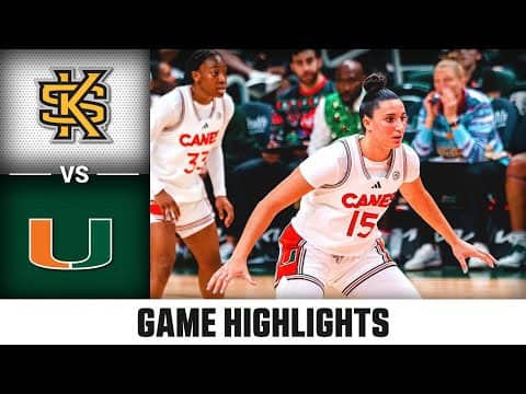 Kennesaw State vs. Miami Game Highlights | 2025-26 ACC Women's Basketball