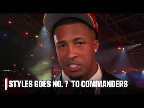 Sonny Styles’ message after going No. 7 to the Commanders: I LOVE THE GAME! | 2026 NFL Draft