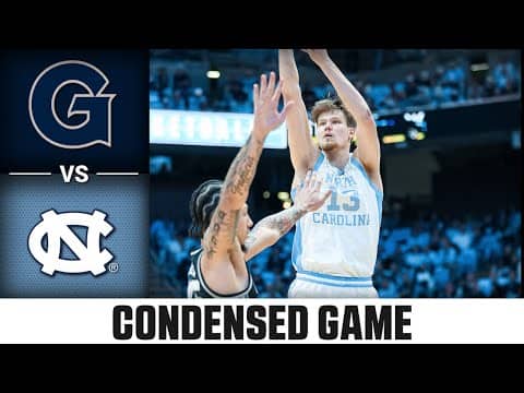 Georgetown vs. North Carolina Condensed Game| 2025-26 ACC Men's Basketball