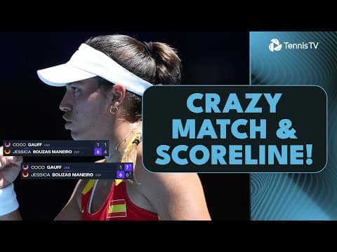 Coco Gauff vs Jessica Bouzas Maneiro ROLLERCOASTER 🫣 | United Cup 2026 Highlights