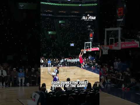 Egor wasting no time! #nbaallstar #vincecarter #brooklynnets