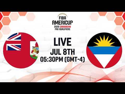 LIVE - Bermuda v Antigua & Barbuda | FIBA AmeriCup 2029 Caribbean Pre-Qualifiers 2029 | Group Phase