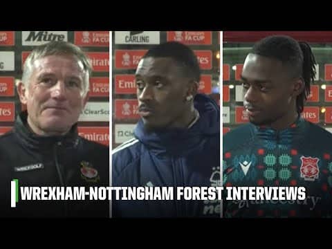 Phil Parkinson, Callum Hudson-Odoi & Arthur Okonkwo talk Wrexham-Nottingham Forest draw | ESPN FC