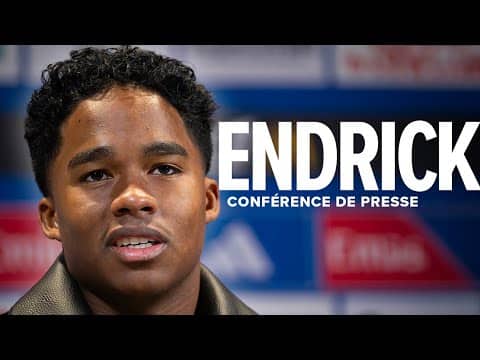 Présentation d'Endrick à l'OL : "Mon objectif c'est que l'OL soit le plus haut possible"