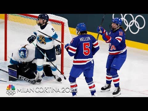 Megan Keller's superb play extends USA's lead to three | Winter Olympics 2026 | NBC Sports