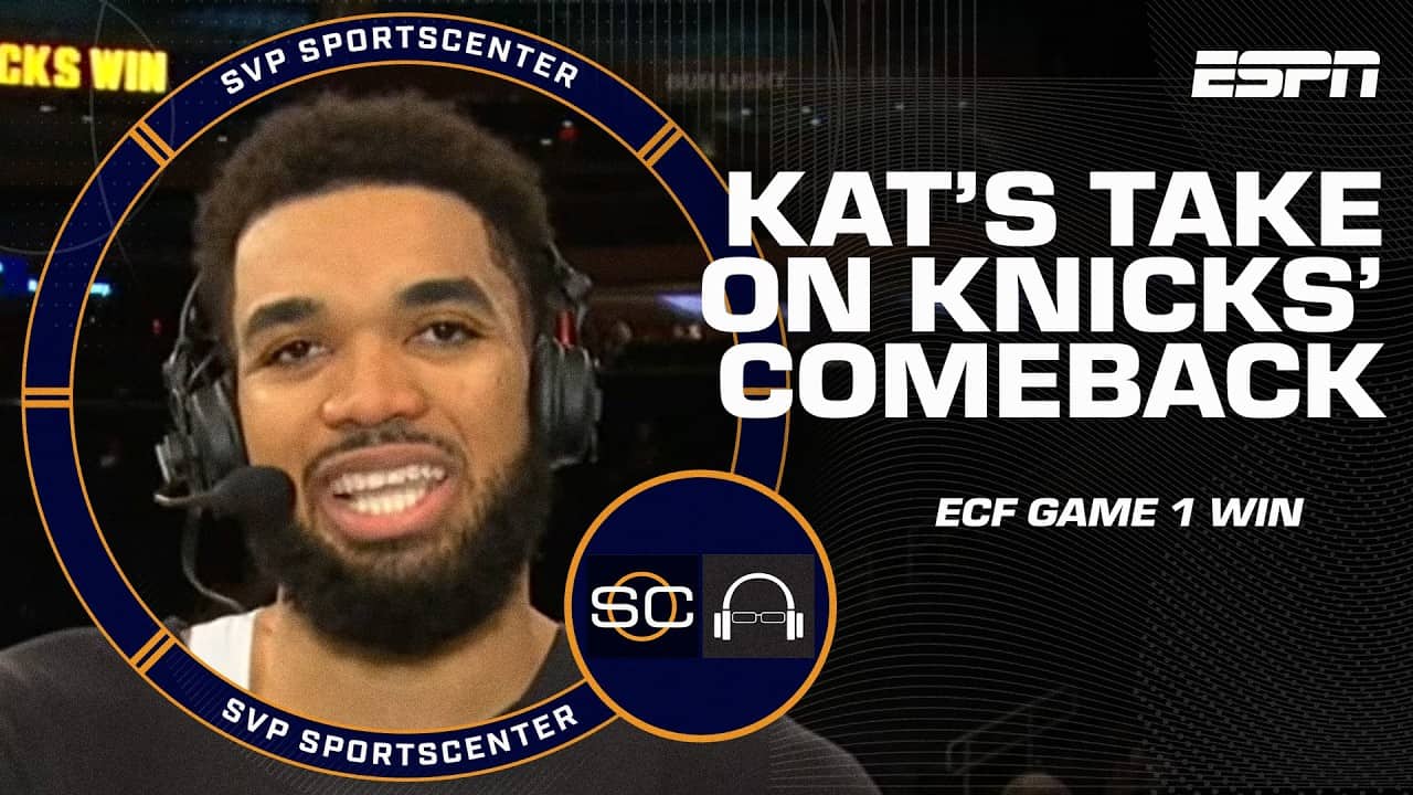 Karl-Anthony Towns knew the Knicks could complete the comeback in ECF Game 1 at MSG 👏 | SC with SVP