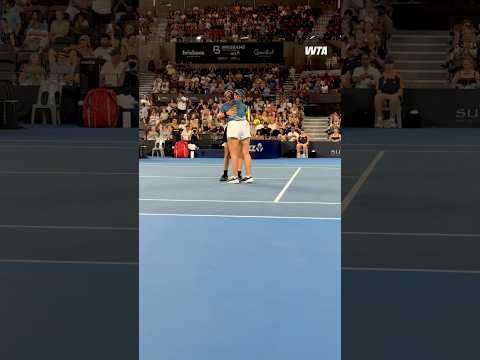 The winning moment! 🤩 Hsieh/Ostapenko are your Brisbane doubles champions! 🏆 #WTA #BrisbaneTennis