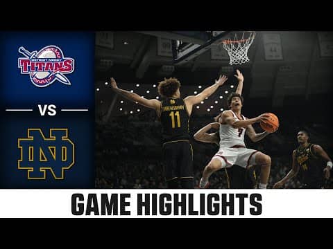Detroit Mercy vs. Notre Dame Game Highlights | 2025-26 ACC Men's Basketball