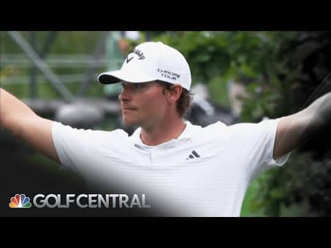 Nicolai Højgaard holes out for eagle twice in three holes in Denmark | Golf Central | Golf Channel