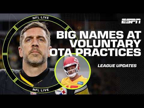 Patrick Mahomes & Aaron Rodgers UPDATES from OTAs 🍿 | NFL Live