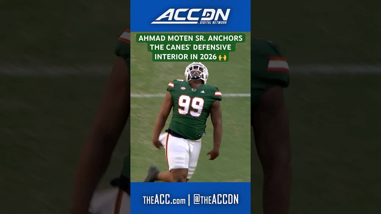 Ahmad Moten is teady to anchor up front💥 #miamihurricanesfootball #collegefootball #accfootball