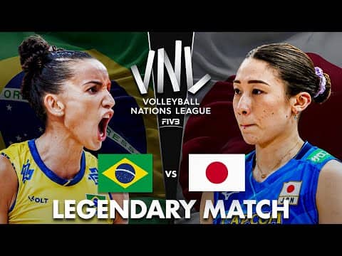 Japan 🇯🇵 vs Brazil 🇧🇷 | Legendary Volleyball Match !!!