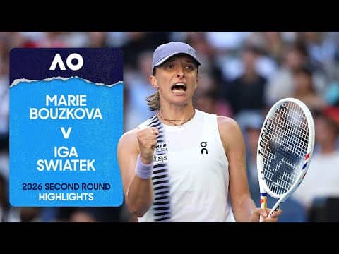Marie Bouzkova v Iga Swiatek Highlights | Australian Open 2026 Second Round