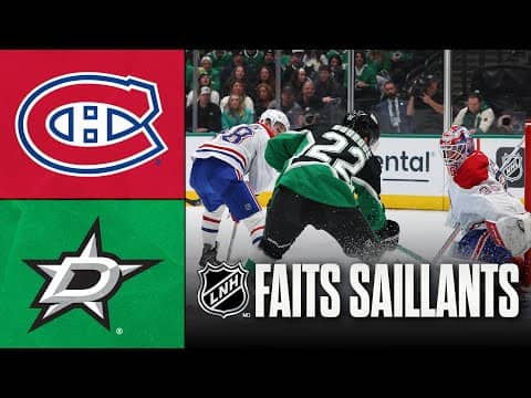 Canadiens vs Stars 04/01/26 | Faits saillants