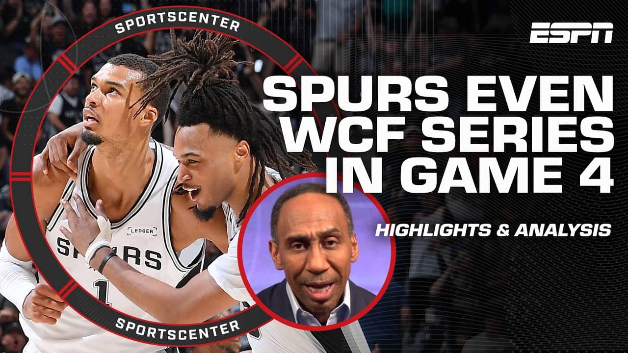 Stephen A. & Perk REACT to Thunder-Spurs Game 4 🚨 'WEMBY & CASTLE SET THE TONE!' | SportsCenter