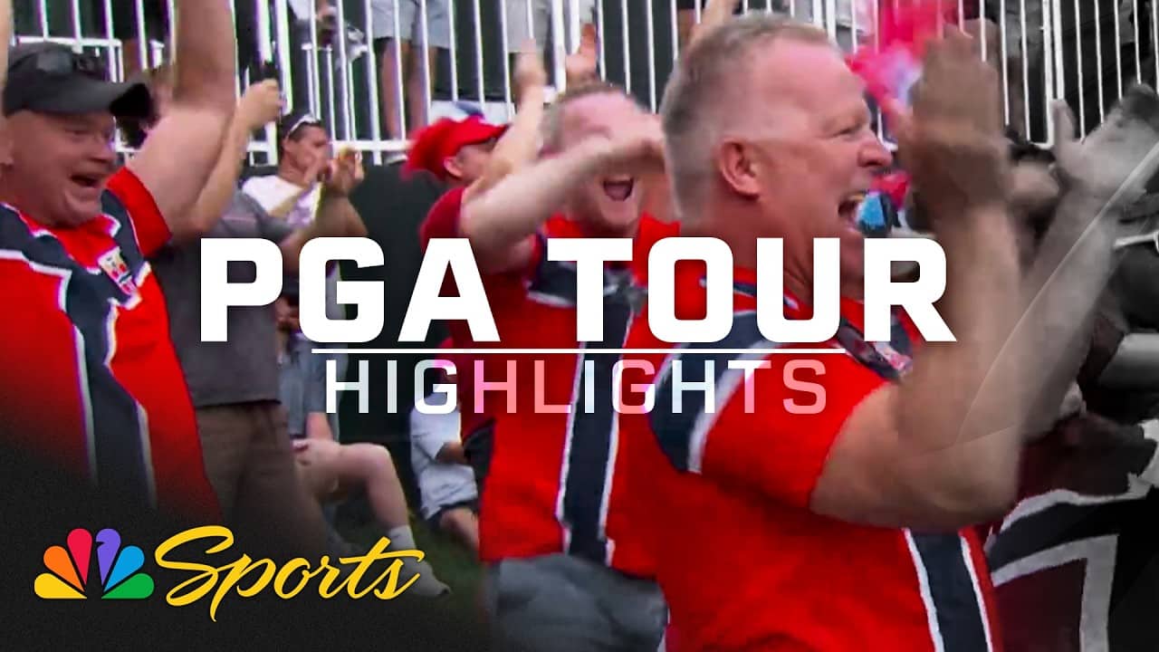 'VIKTOR!' 'VIKTOR!' Hovland takes solo lead into Travelers Championship Sunday | Golf on NBC Sports