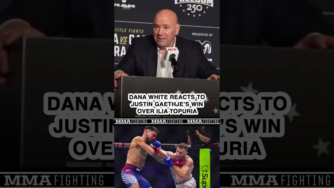 "That's one of the greatest fights you'll ever see" - Dana White On Gaethje's win over Topuria