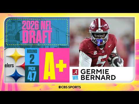 Steelers select Germie Bernard in Second Round | 2026 NFL Draft Grades & Reaction