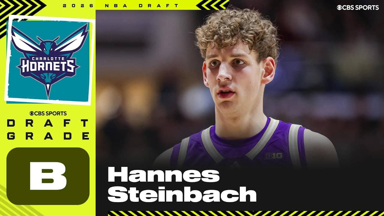 Hannes Steinbach selected No. 14 overall by Hornets | 2026 NBA Draft Grades & Instant Reaction