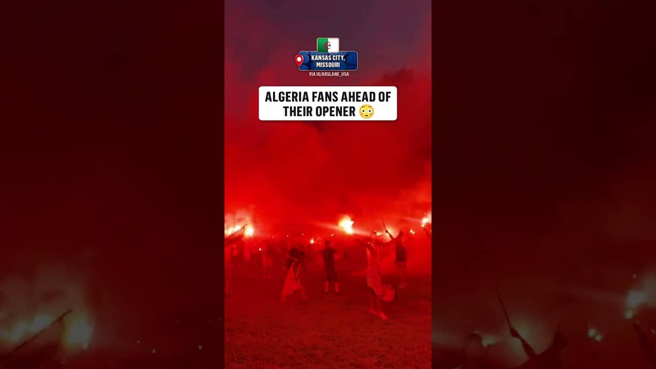 The scenes in Kansas City are insane ahead of Argentina vs Algeria 🤯