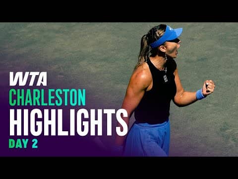Day 2 in Charleston featuring Badosa, Andreescu, Bencic, and more | WTA Match Highlights
