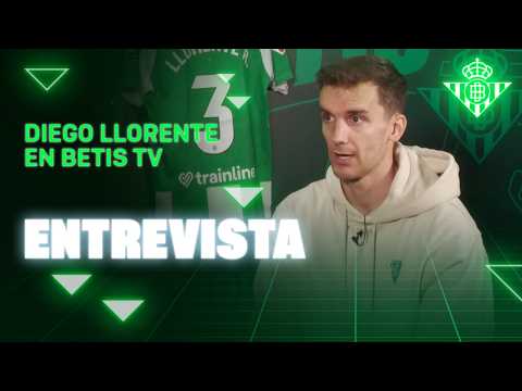 La entrevista de DIEGO LLORENTE con BetisTV 📺💚 | ENTREVISTA | Real BETIS Balompié
