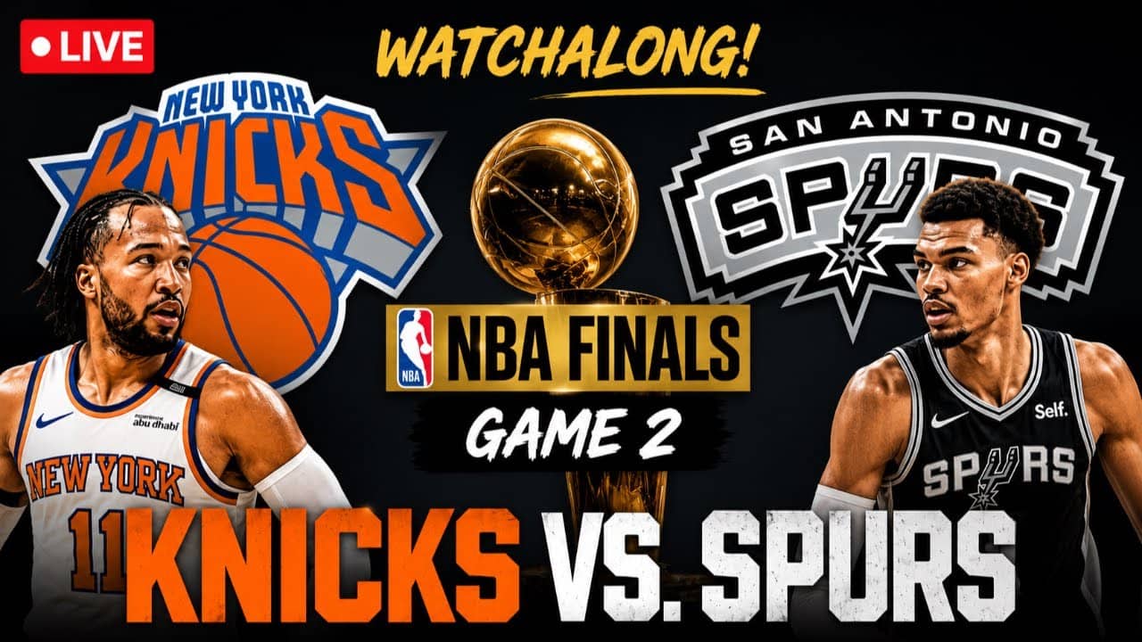 Knicks vs Spurs LIVE Watchalong | NBA Finals Game 2 | Live Reactions & Commentary