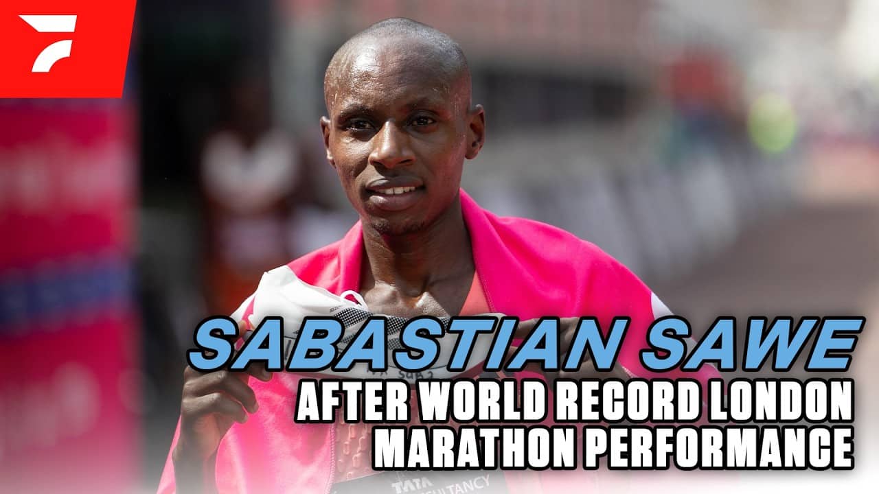 Sabastian Sawe runs WORLD RECORD Marathon at 2026 London Marathon